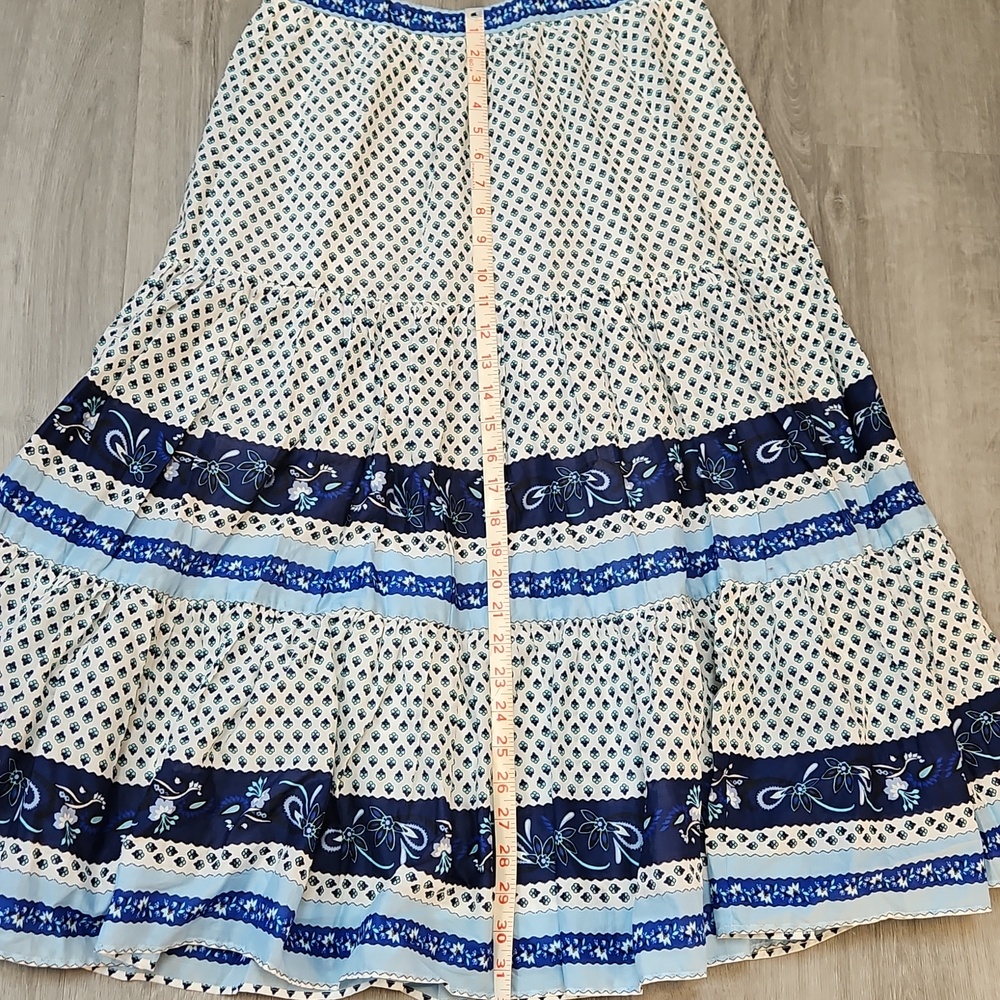 J. Crew Navy and White Maxi Skirt - Picture 5 of 5